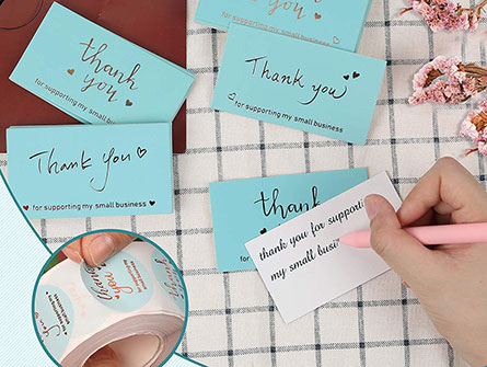 Hot Stamping Thank You Card